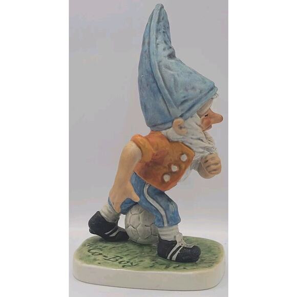 1975 Goebel Ceramic Gnome 1752518 Co-Boy Bert The Soccer Player W Germany VTG - Picture 2 of 9